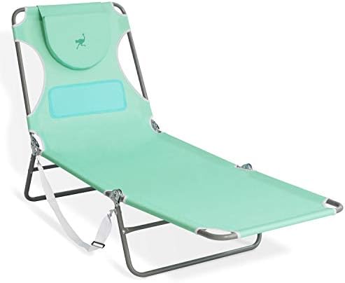 Pštros Vonkajší ľahký skladací Nastaviteľný polohovateľný Dámsky Pánsky komfort ležadlo plážové kreslo na opaľovanie