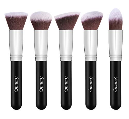 Štetce Na Make-Up Beauty Sponge Blender 10 Ks Kabuki Powder Foundation Blending Blush Eyeliner Concealer Brush