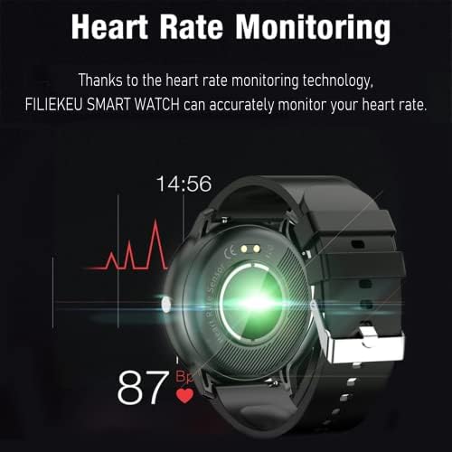 FILIEKEU vodotesné športové muži Smartwatch tepová frekvencia monitorovanie krvného tlaku Fitness Tracker Inteligentné
