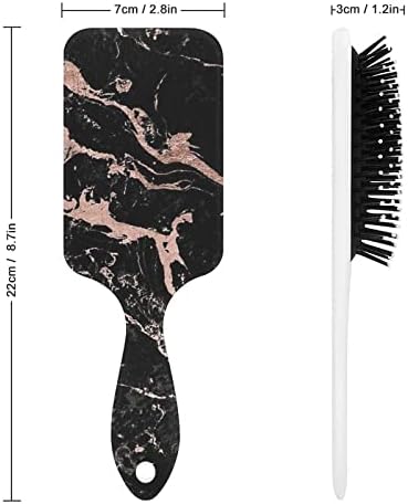 Ružová zlatá fólia Čierna mramorová kefa na vlasy Cute Brush Air Cushion Comb pre mužov ženy Hair Gift
