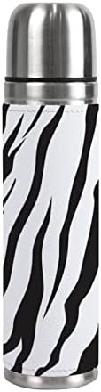 Vantaso izolovaná fľaša na vodu Animal Zebra Stripe čierna a biela izolácia vákuová banka športový pohár hrnček