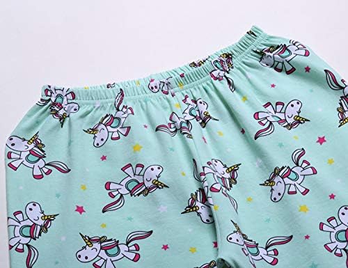 Dievčenské pyžamo Unicorn- Bavlna Dlhý rukáv & amp; nohavice batoľa Kids Cute Jammies Set veľkosť 2t-16