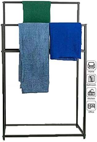WXXGY kúpeľňový držiak na uteráky Stojan podlahový matný voľne stojaci stojan na uteráky vešiakové tyče ťažká