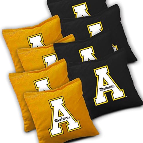 Appalachian State Mountaineers Cornhole Bags sada 8 oficiálne licencovaných Aca Regulation Baggo Bean Bags ~