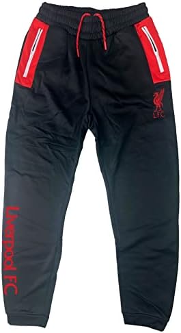 Chlapčenské kompatibilné tepláky Liverpool s vreckami na zips, licencované mládežnícke nohavice Liverpool Jogger