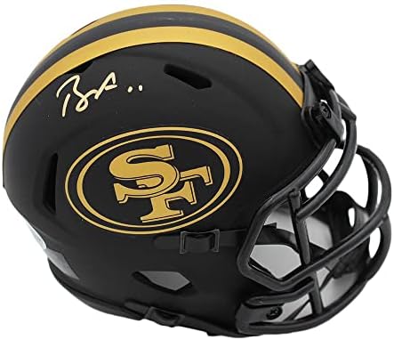 Brandon Aiyuk podpísal San Francisco 49ers Speed Eclipse NFL Mini Helma - podpísané NFL Mini helmy