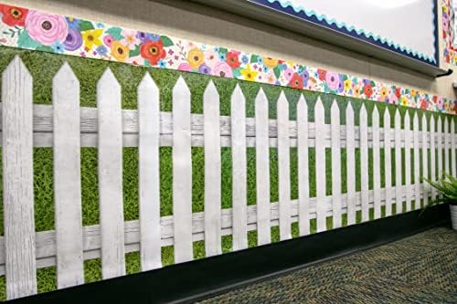 Učiteľ vytvoril zdroje zábavná veľkosť biely plot lepšie ako papier® Bulletin Board Roll, 18 palcov x 12 stôp